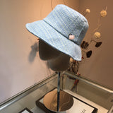 C-hat Foldable Cotton Bucket Hat for Summer Holiday Tourist Fishing