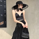 C-hat Women Sun Hat Summer Hollow Out Cotton Knit Cap Elegant