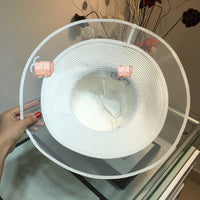 C-hat Women Sun Hat Summer Hollow Out Cotton Knit Cap Elegant