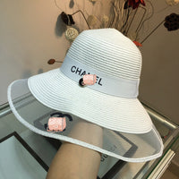 C-hat Women Sun Hat Summer Hollow Out Cotton Knit Cap Elegant