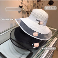 C-hat Women Sun Hat Summer Hollow Out Cotton Knit Cap Elegant