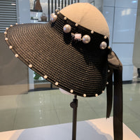 C-hat GUCCI  Foldable Sun Visors for Women Beach Hat Wide Brim Sun Hat Roll-Up Straw Hat