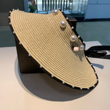 C-hat GUCCI  Foldable Sun Visors for Women Beach Hat Wide Brim Sun Hat Roll-Up Straw Hat