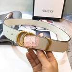 A-accessories GUCCI  Fashion Womens Cowhide Leather Belts for Jeans Pants with Metal Pin Buckle Ladies Retro Vintage Leather Waist Belt