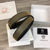 A-accessories V.e.r.s.a.c.e Men's Genuine Leather Dress Belt, Handmade, 100% Cow Leather, Fashion & Classic Designs for Work Business and Casual