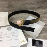 A-accessories V.e.r.s.a.c.e Men's Genuine Leather Dress Belt, Handmade, 100% Cow Leather, Fashion & Classic Designs for Work Business and Casual