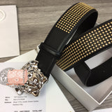 A-accessories V.e.r.s.a.c.e Men's Genuine Leather Dress Belt, Handmade, 100% Cow Leather, Fashion & Classic Designs for Work Business and Casual