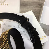 A-accessories V.e.r.s.a.c.e Men's Genuine Leather Dress Belt, Handmade, 100% Cow Leather, Fashion & Classic Designs for Work Business and Casual