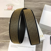 A-accessories V.e.r.s.a.c.e Men's Genuine Leather Dress Belt, Handmade, 100% Cow Leather, Fashion & Classic Designs for Work Business and Casual