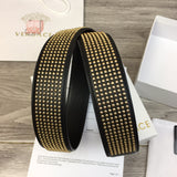 A-accessories V.e.r.s.a.c.e Men's Genuine Leather Dress Belt, Handmade, 100% Cow Leather, Fashion & Classic Designs for Work Business and Casual