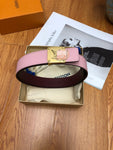 A-accessories Louis Vuitton Fashion Women's Chic Letter Fancy Belts Genuine Leather Vintage Jeans Belt