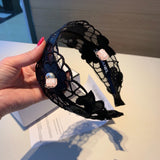A-accessories Fashion Hairband Beading Women Hair Head Hoop Simple Sweet Girls Headband Headwear