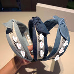 A-accessories Dior Wide Plain Headbands Knot Turban Headband Fashion Elastic Hairband Wide Hair Band Headwear