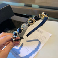 A-accessories D.G Rhinestone Headband Narrow Headband Headwear Hair Hoop Head Band Hair Band for Women