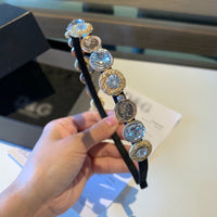 A-accessories D.G Rhinestone Headband Narrow Headband Headwear Hair Hoop Head Band Hair Band for Women
