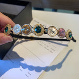 A-accessories D.G Rhinestone Headband Narrow Headband Headwear Hair Hoop Head Band Hair Band for Women