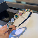 A-accessories D.G Rhinestone Headband Narrow Headband Headwear Hair Hoop Head Band Hair Band for Women