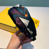 A-accessories Fendi Hair Bands Women Handmade Lovely Style Cloth Cross Knot Hair Hoop Hairband Headband Headwear Hair Accessories