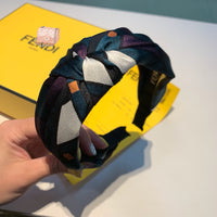 A-accessories Fendi Hair Bands Women Handmade Lovely Style Cloth Cross Knot Hair Hoop Hairband Headband Headwear Hair Accessories
