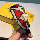 A-accessories Fendi Hair Bands Women Handmade Lovely Style Cloth Cross Knot Hair Hoop Hairband Headband Headwear Hair Accessories