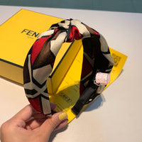 A-accessories Fendi Hair Bands Women Handmade Lovely Style Cloth Cross Knot Hair Hoop Hairband Headband Headwear Hair Accessories