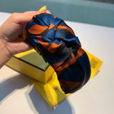 A-accessories Fendi Hair Bands Women Handmade Lovely Style Cloth Cross Knot Hair Hoop Hairband Headband Headwear Hair Accessories