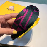 A-accessories Fendi Hair Bands Women Handmade Lovely Style Cloth Cross Knot Hair Hoop Hairband Headband Headwear Hair Accessories