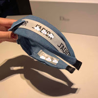 A-accessories Dior Wide Plain Headbands Knot Turban Headband Fashion Elastic Hairband Wide Hair Band Headwear