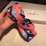 A-accessories GUCCI  Women Headband Boho Floal Style Criss Cross Head Wrap Hair Band