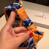 A-accessories GUCCI  Women Headband Boho Floal Style Criss Cross Head Wrap Hair Band