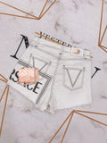 D-clothing V.e.r.s.a.c.e Women's Casual Elastic Waist Striped Summer Beach Shorts with Pockets