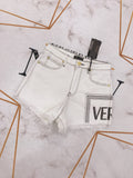 D-clothing V.e.r.s.a.c.e Women's Casual Elastic Waist Striped Summer Beach Shorts with Pockets