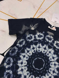 D-clothing Dior V-Neck T Shirts Summer Tie-Dyed Print Casual Short Sleeve T Shirts Tops Blouse Tees