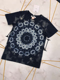 D-clothing Dior V-Neck T Shirts Summer Tie-Dyed Print Casual Short Sleeve T Shirts Tops Blouse Tees