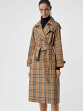 D-clothing Burberry Women's Double Breasted Trench Coat Chelsea Tailoring Overcoat  Trench Coat