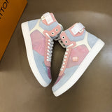 S-shoe Louis Vuitton Classic Hellcat Roar Face Canvas Shoes High Top Canvas Sneakers