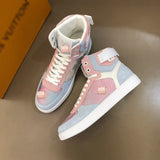 S-shoe Louis Vuitton Classic Hellcat Roar Face Canvas Shoes High Top Canvas Sneakers