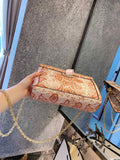 M-Handbag GUCCI Women's Shoulder Bags PU Leather Stripe Handbags Top-Handle Purse For Ladies