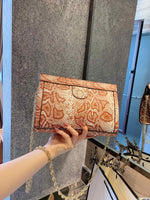 M-Handbag GUCCI Women's Shoulder Bags PU Leather Stripe Handbags Top-Handle Purse For Ladies