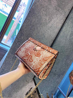 M-Handbag GUCCI Women's Shoulder Bags PU Leather Stripe Handbags Top-Handle Purse For Ladies