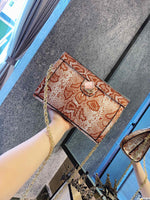 M-Handbag GUCCI Women's Shoulder Bags PU Leather Stripe Handbags Top-Handle Purse For Ladies
