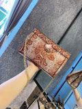 M-Handbag GUCCI Women's Shoulder Bags PU Leather Stripe Handbags Top-Handle Purse For Ladies