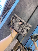 M-Handbag GUCCI Women's Shoulder Bags PU Leather Stripe Handbags Top-Handle Purse For Ladies