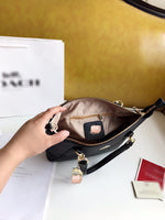 M-Handbag Coach 26-23cm Women's Soft Faux Leather Tote Shoulder Bag Big Capacity Tassel Handbag