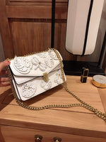 M-Handbag M.K 22-15cm Women Bag Floral Embroidery Crossbody Wallet Bag Mini Phone Purse
