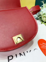 M-Handbag P.i.n.k.o 20-17cm Love Bag Women Leather Handbags Fashion Satchel Bags Shoulder Purses Top Handle Work Bags