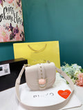 M-Handbag P.i.n.k.o 20-17cm Love Bag Women Leather Handbags Fashion Satchel Bags Shoulder Purses Top Handle Work Bags