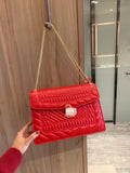 M-Handbag BVLGARI 25-22cm Fashion Womens Handbags Ladies Purse Satchel Shoulder Bags Tote Leather Bag