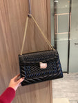 M-Handbag BVLGARI 25-22cm Fashion Womens Handbags Ladies Purse Satchel Shoulder Bags Tote Leather Bag
