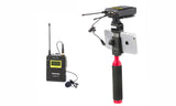E-Electronic Saramonic UwMic9 Kit12 (UwMic9 SP-RX9+TX9) Wireless Lavalier Mic w/Dual-Rec & Mixer for iPhone & Android Smartphones